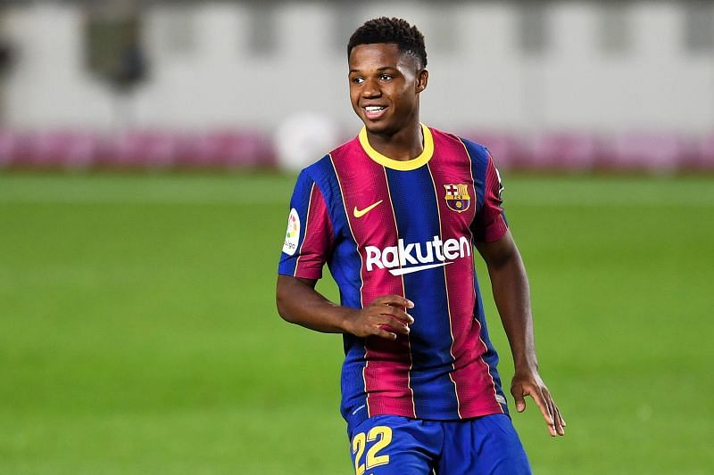 Ansu Fati has scored three goals this season